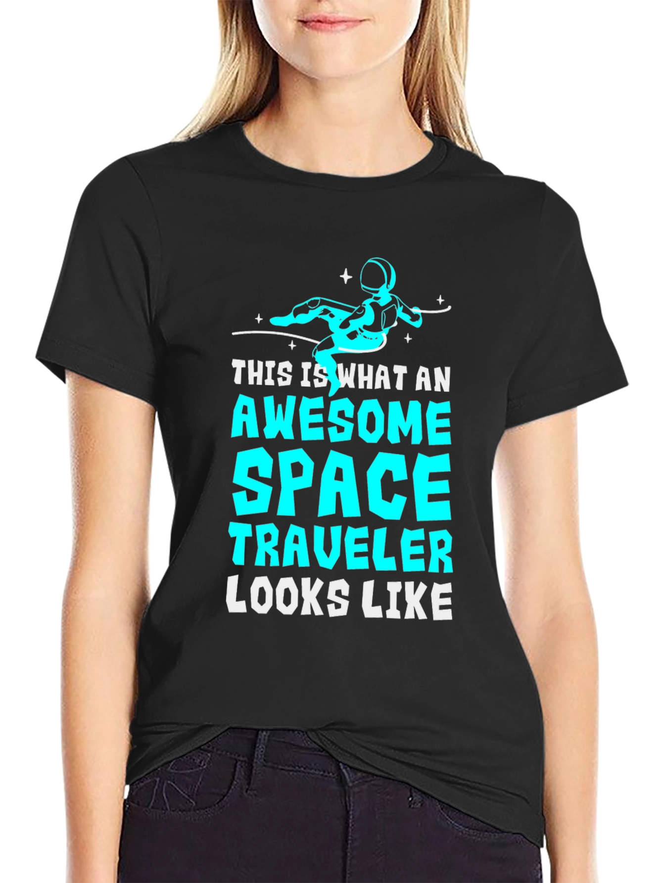 Awesome Space Traveler Graphic T-Shirt
