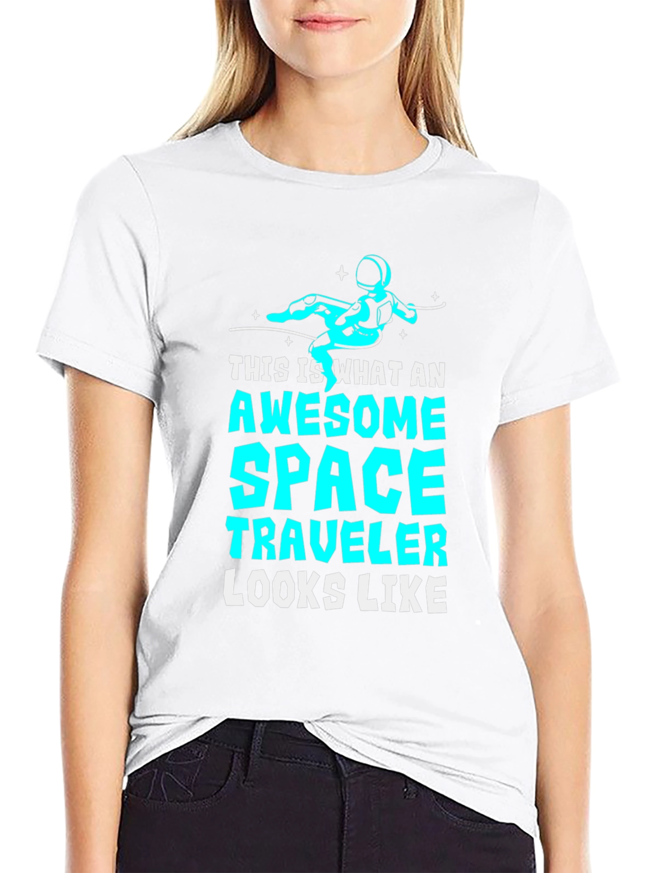Awesome Space Traveler Graphic T-Shirt