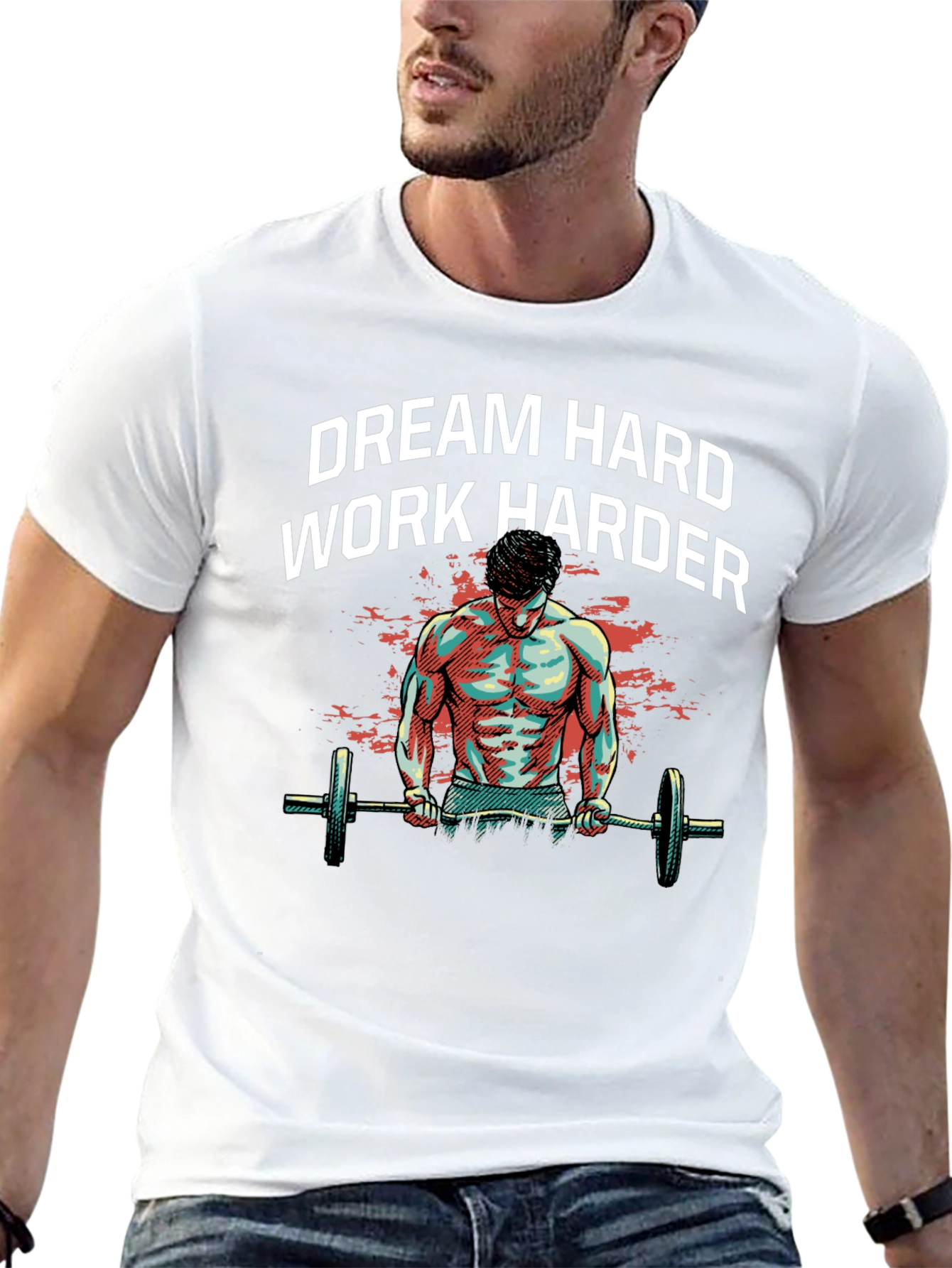 Dream Hard Work Harder Graphic Tee