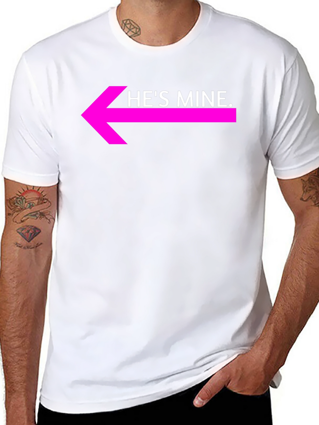 Hes Mine Graphic Tee - Couples Matching Shirt