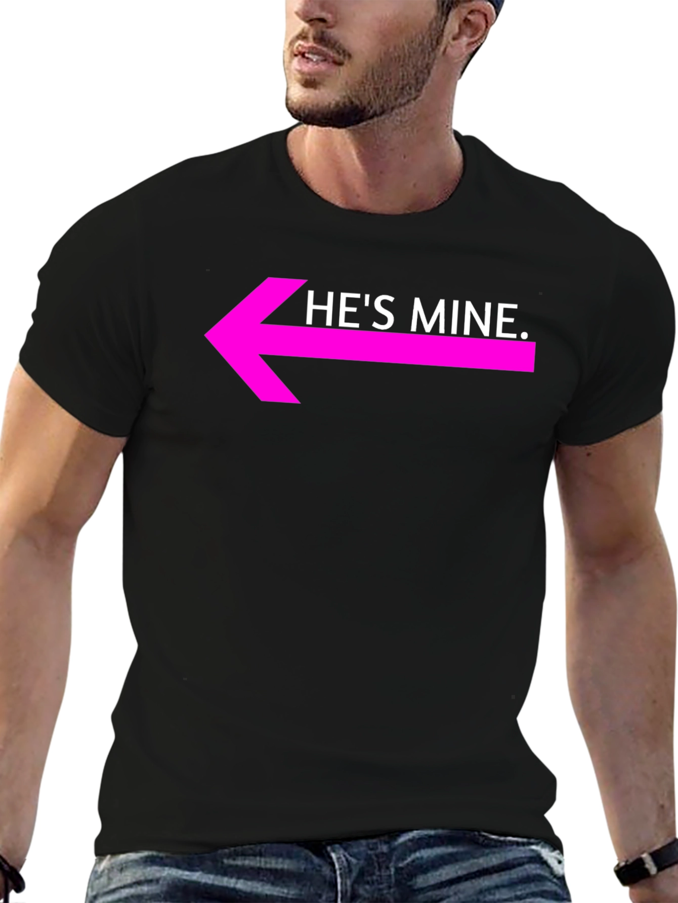 Hes Mine Graphic Tee - Couples Matching Shirt
