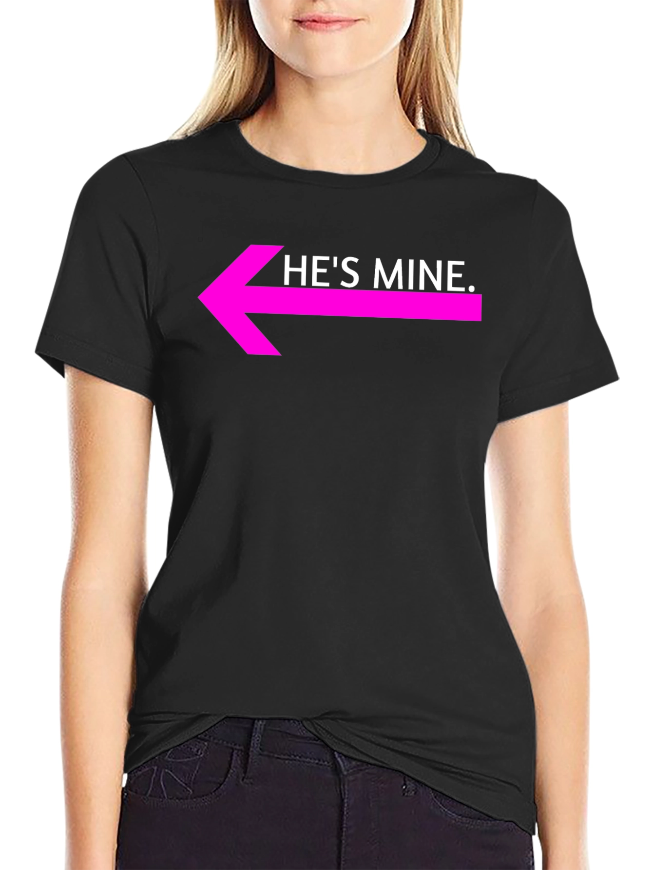 Hes Mine Graphic Tee - Couples Matching Shirt
