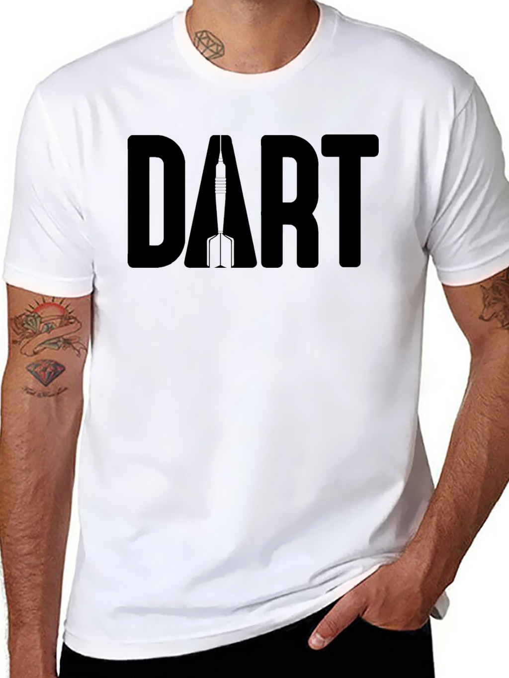 Black Dart Graphic T-Shirt