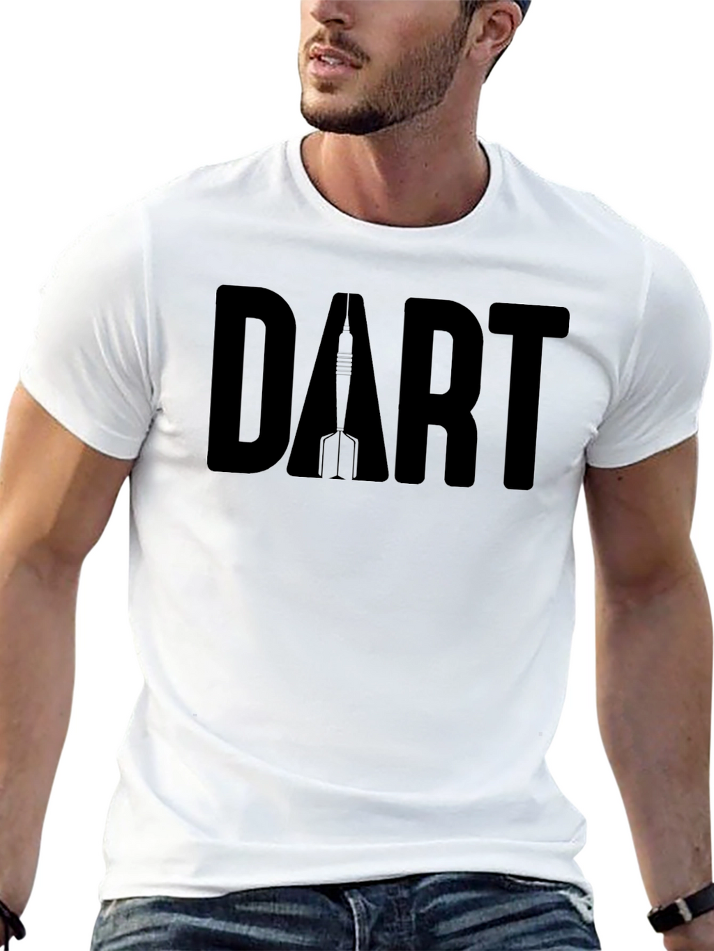 Black Dart Graphic T-Shirt