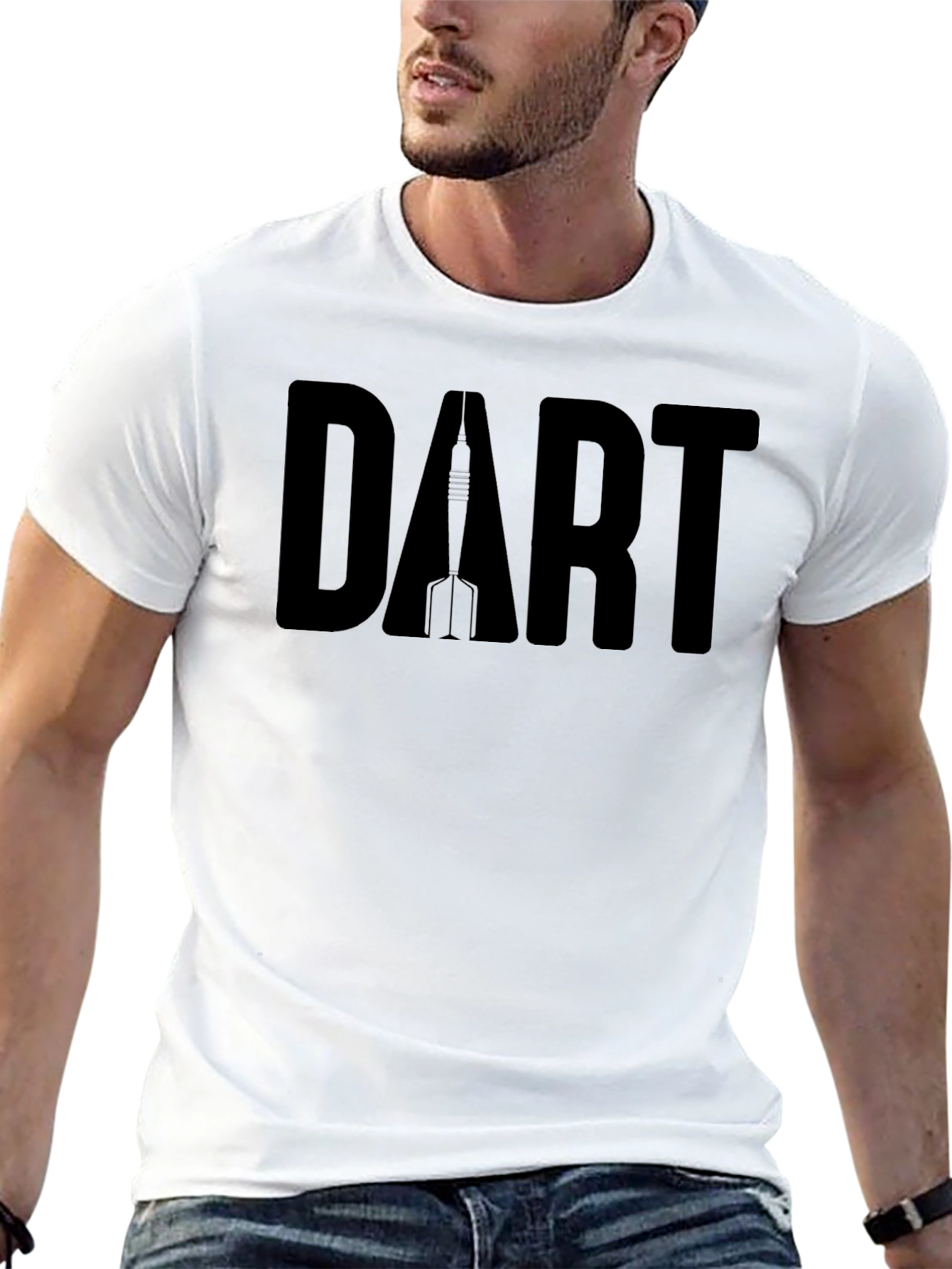 Black Dart Graphic T-Shirt