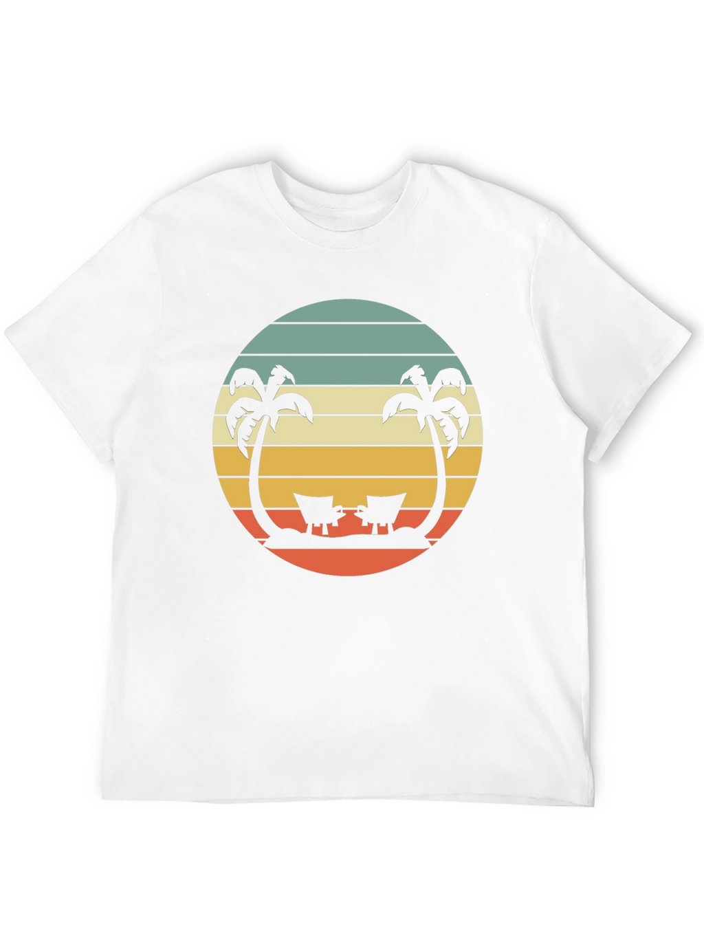 Retro Sunset Palm Tree T-Shirt