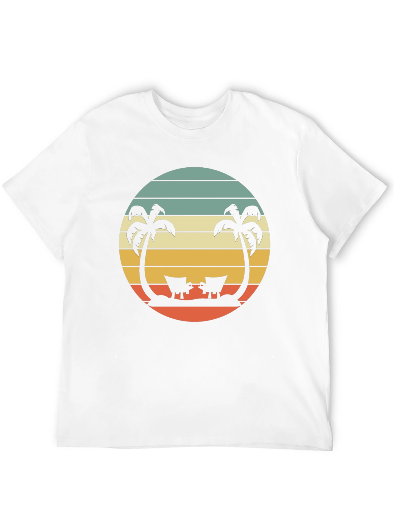 Retro Sunset Palm Tree T-Shirt