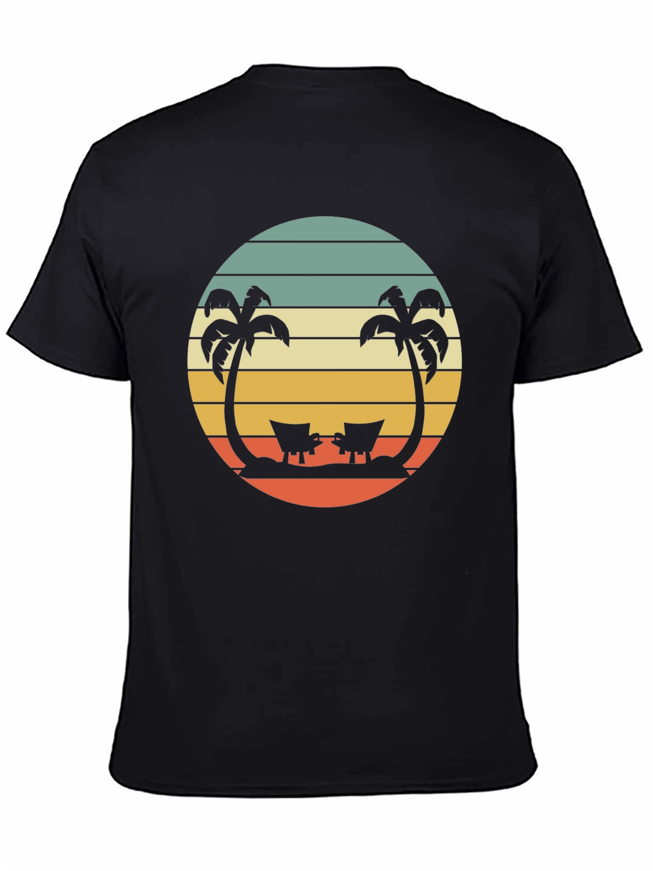 Retro Sunset Palm Tree T-Shirt
