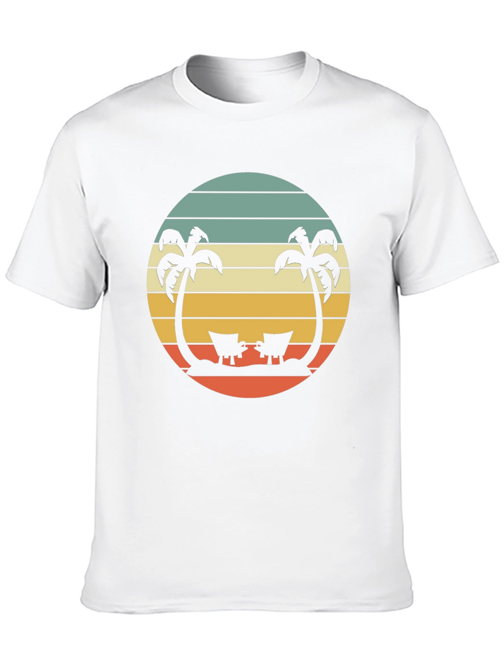 Retro Sunset Palm Tree T-Shirt