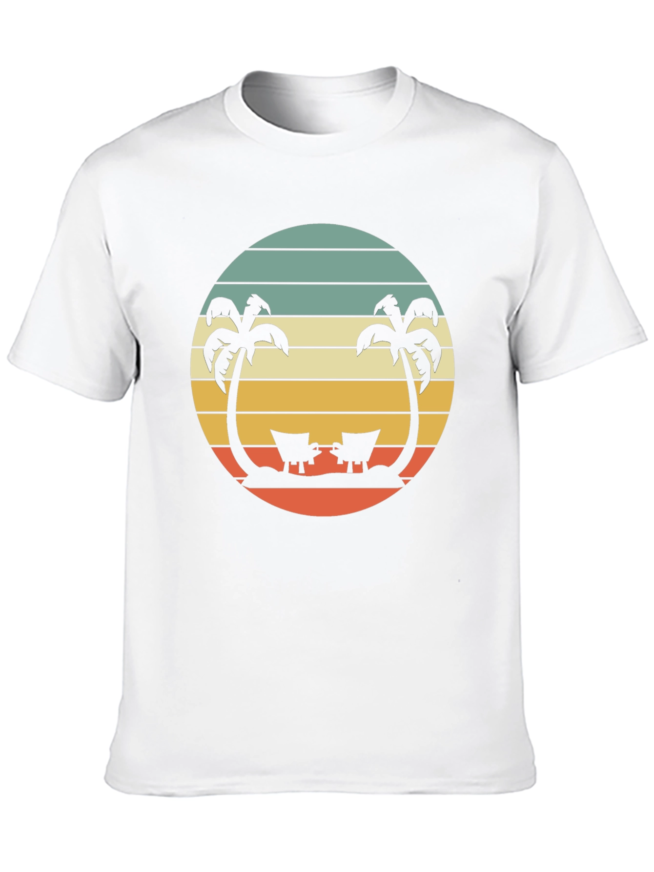 Retro Sunset Palm Tree T-Shirt