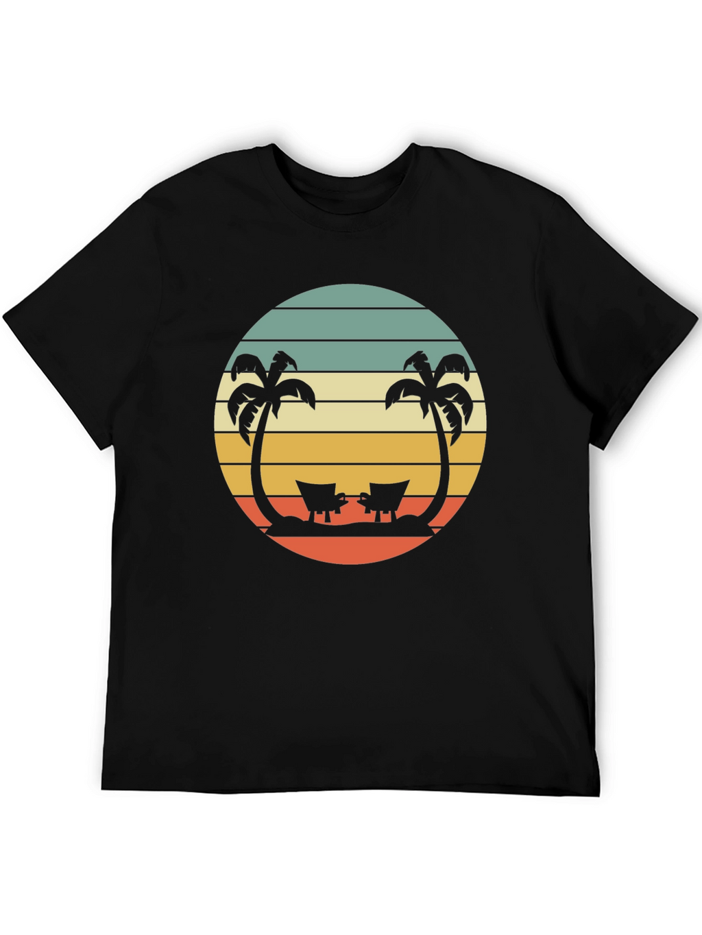 Retro Sunset Palm Tree T-Shirt