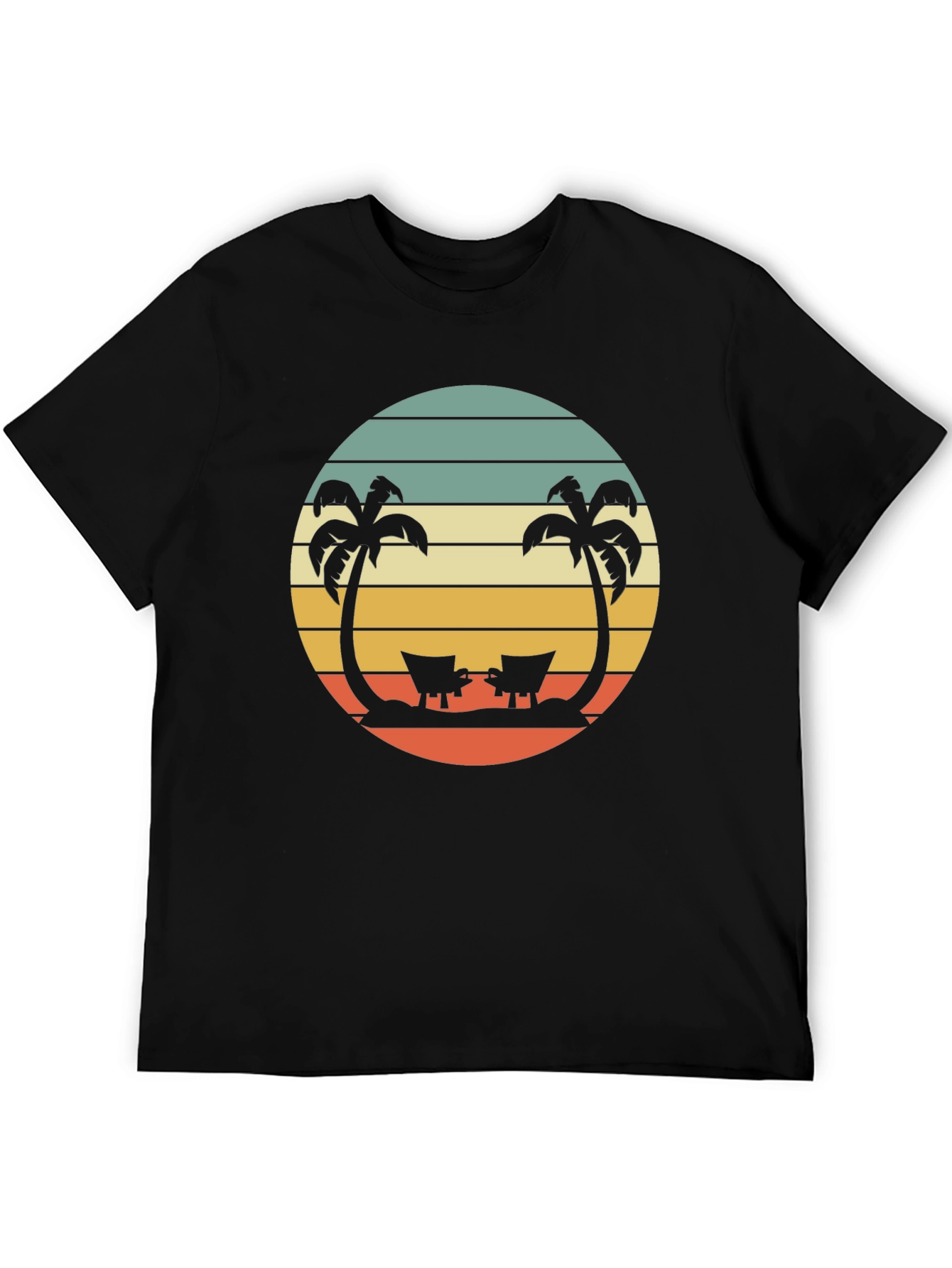Retro Sunset Palm Tree T-Shirt