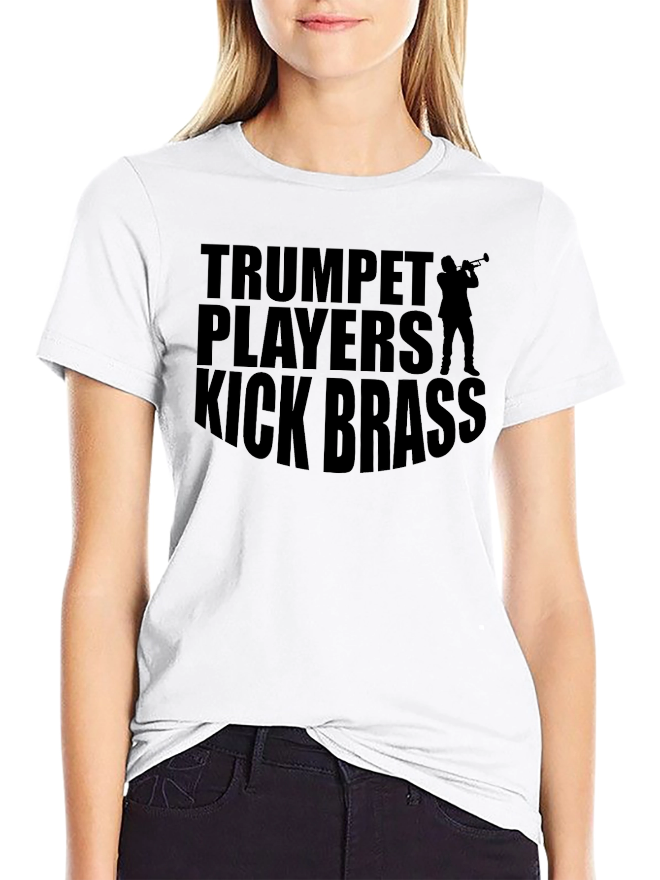 Trumpet Players Kick Brass Graphic T-Shirt