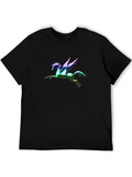 Rainbow Pegasus Graphic T-Shirt - Black