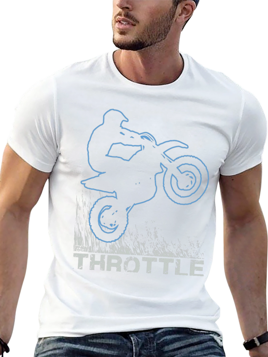Throttle T-Shirt - Dirt Bike Rider Graphic Tee