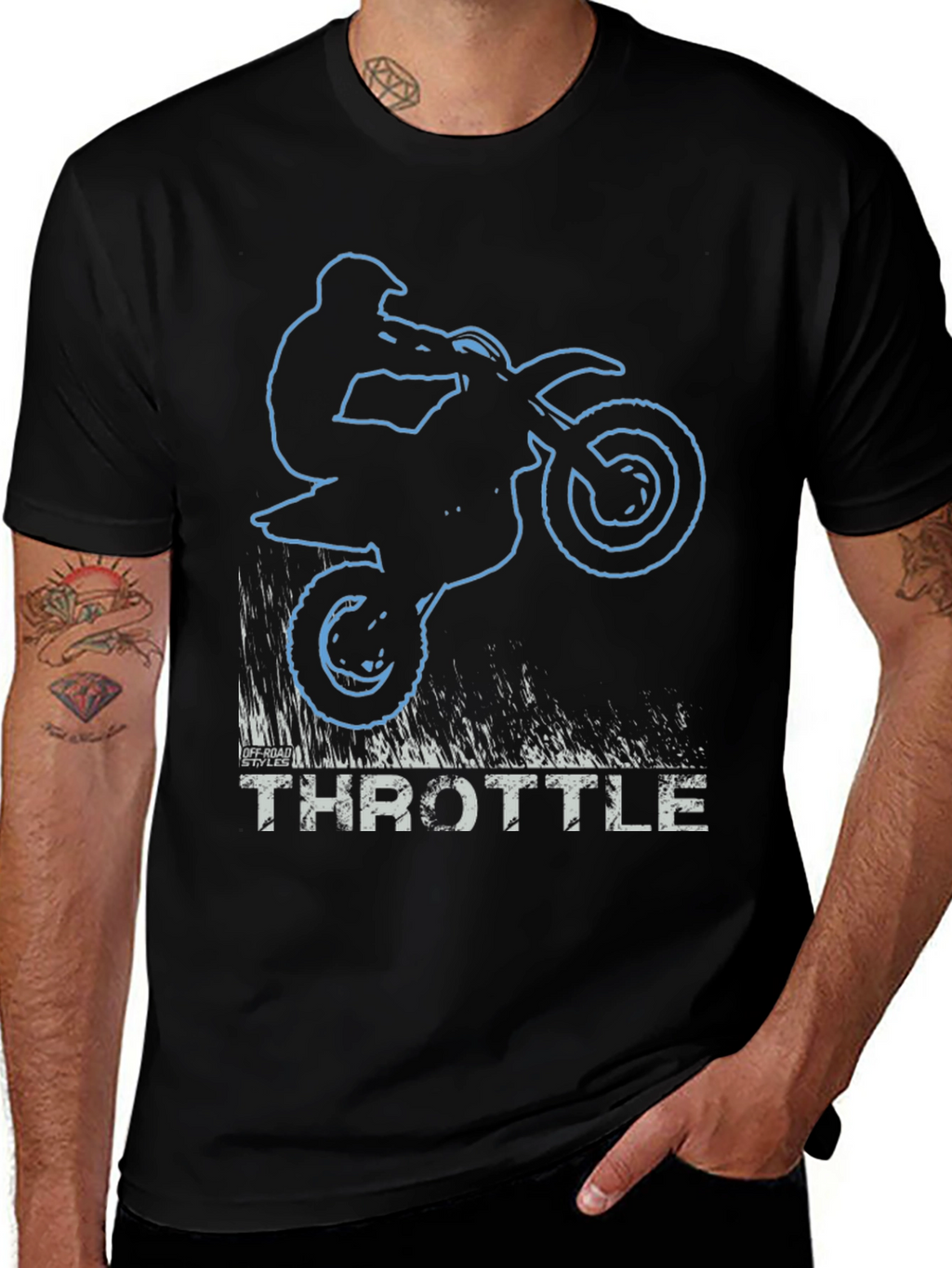 Throttle T-Shirt - Dirt Bike Rider Graphic Tee