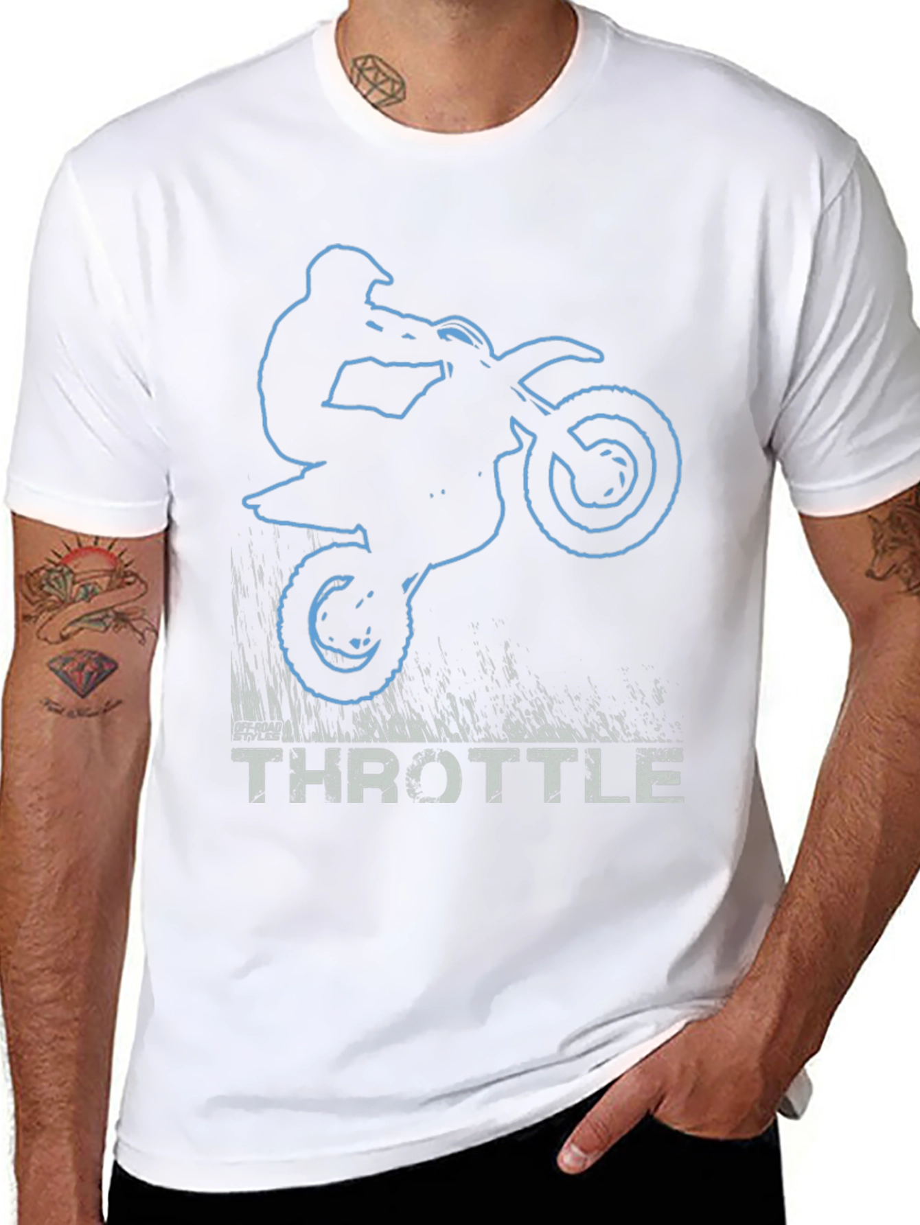 Throttle T-Shirt - Dirt Bike Rider Graphic Tee