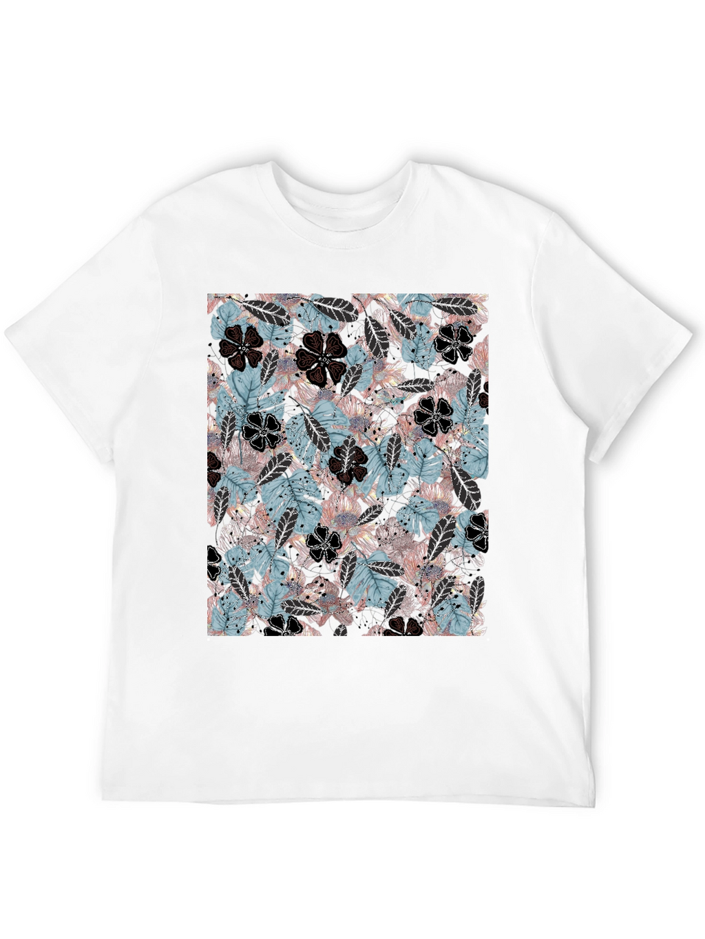 Tropical Floral Print T-Shirt