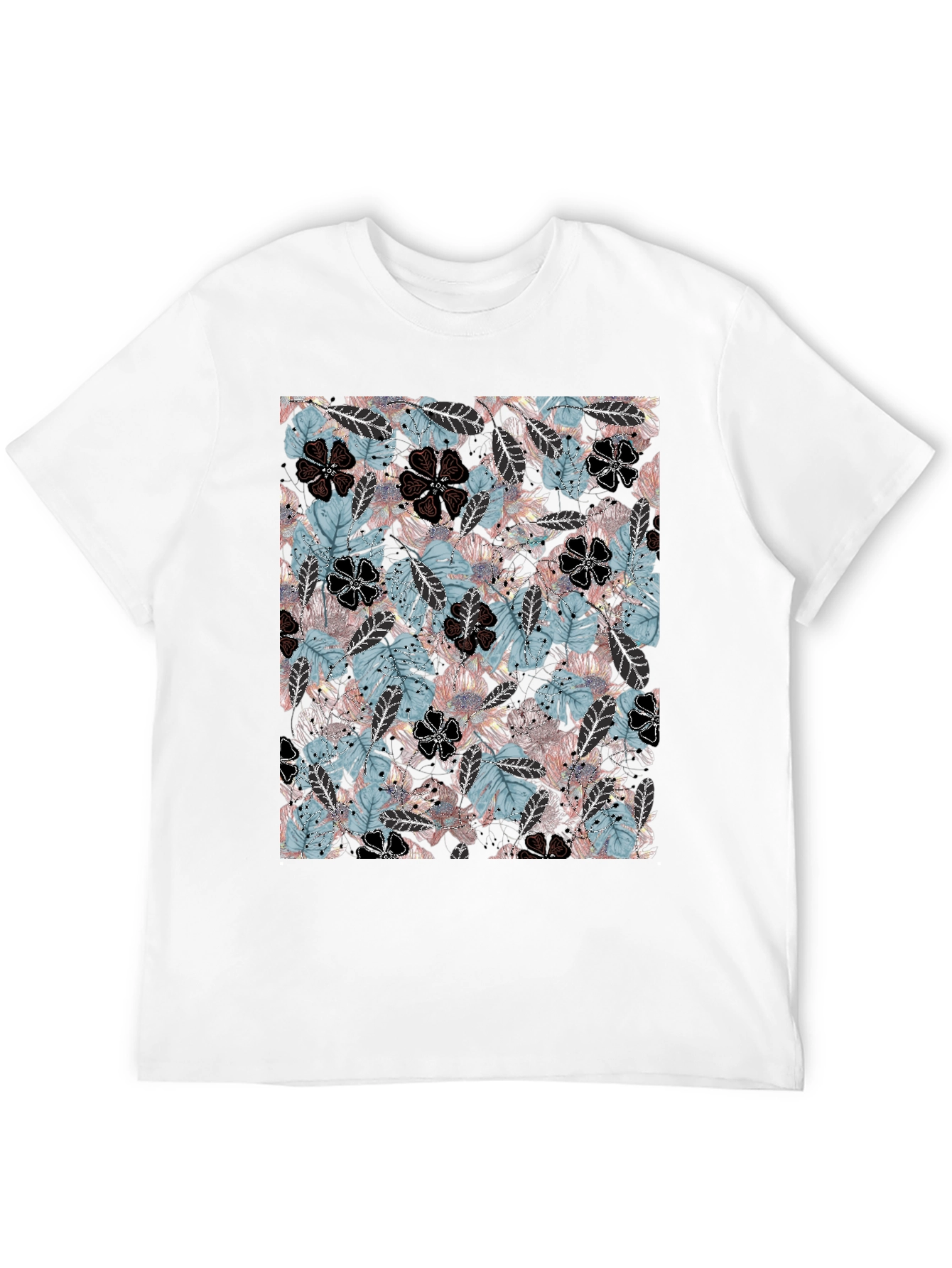 Tropical Floral Print T-Shirt