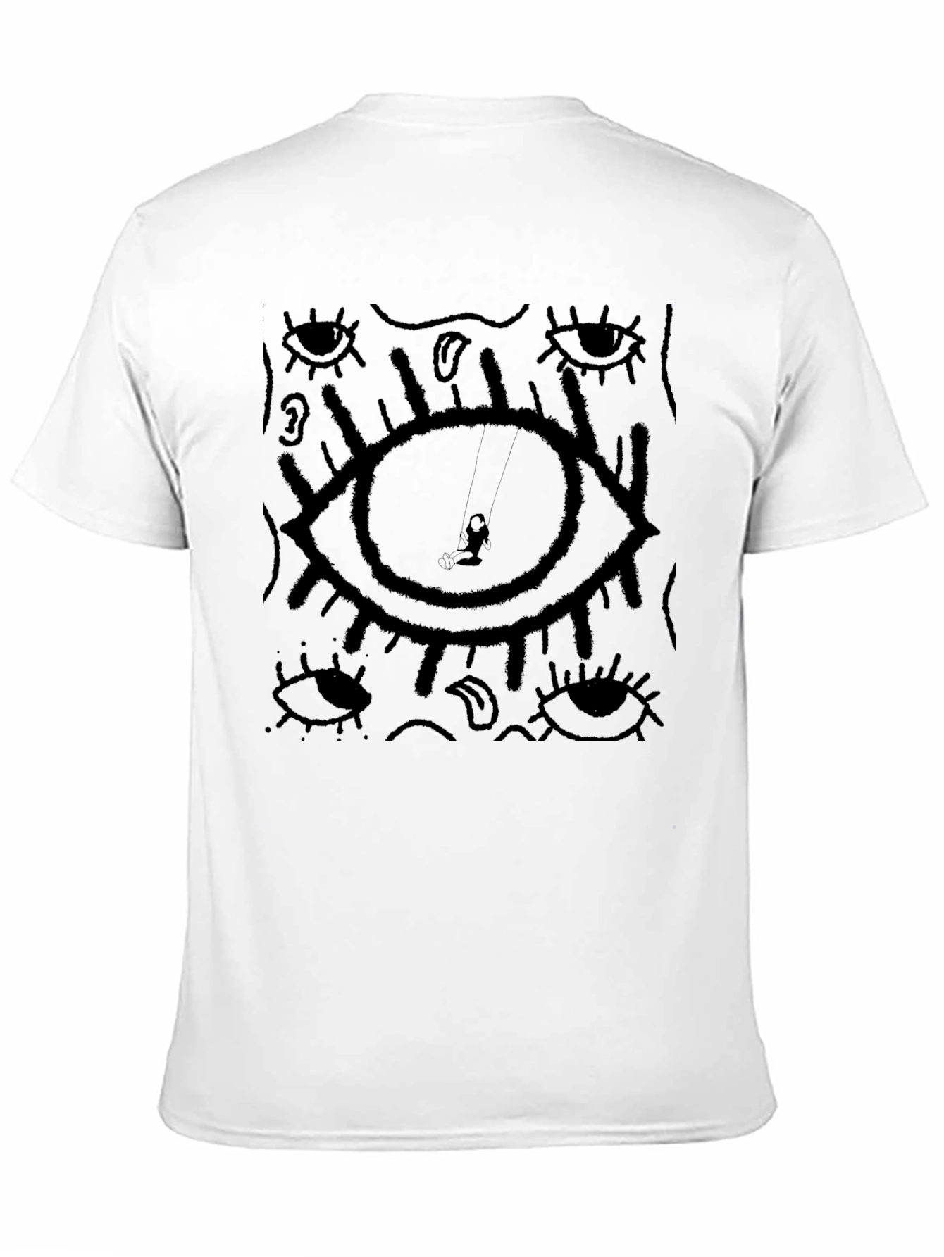 Eye Graphic Black T-Shirt - Unique Design Tee