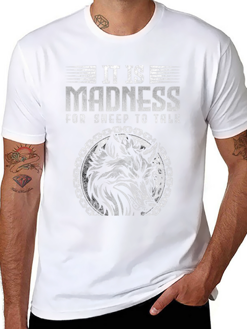 It is Madness Wolf Graphic Tee - Black