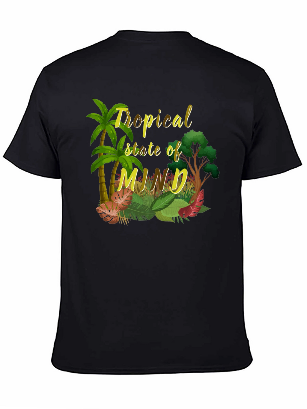 Tropical State of Mind Black T-Shirt