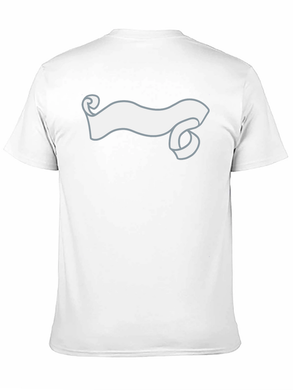 Black T-Shirt with Banner Design