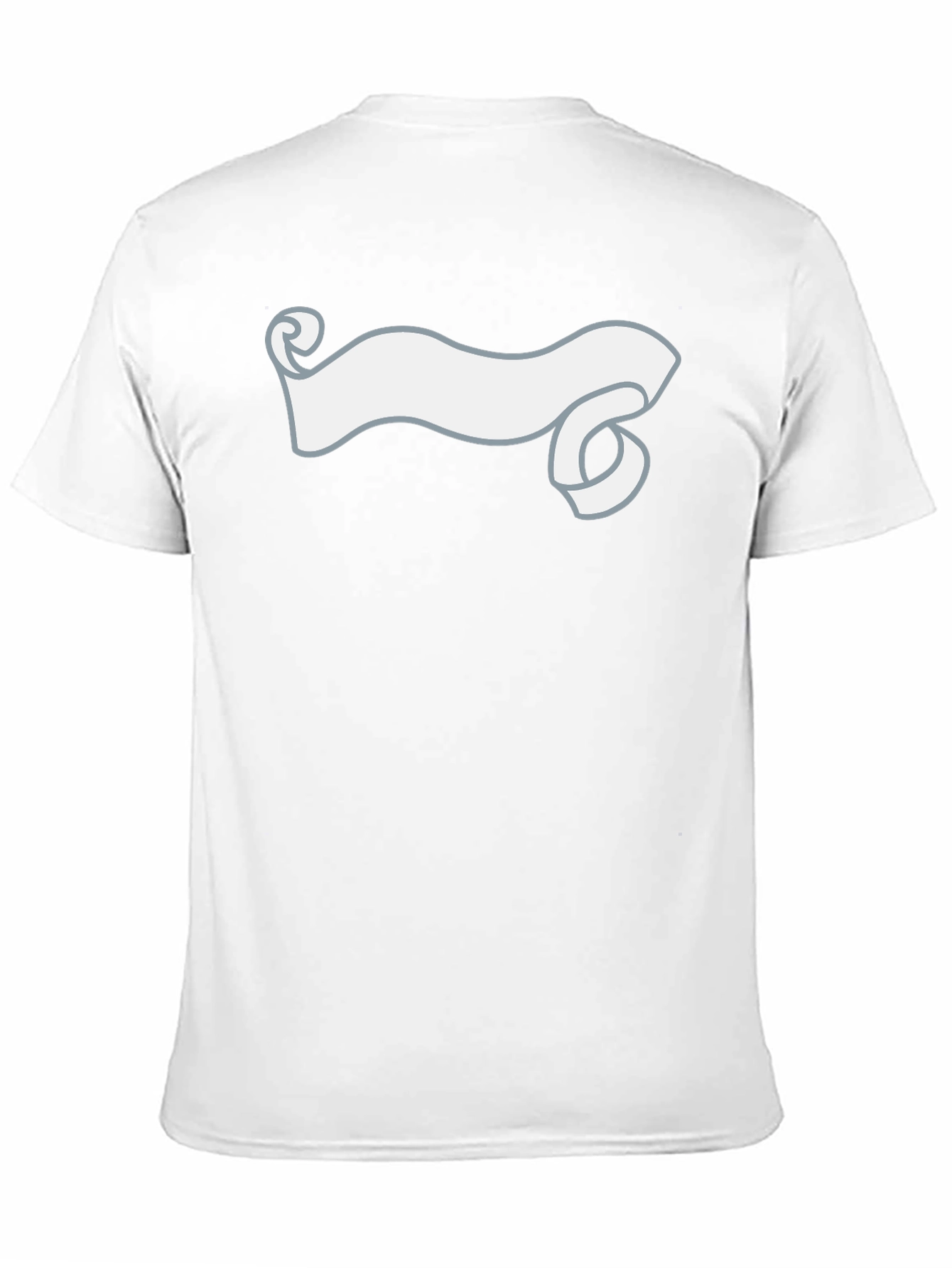 Black T-Shirt with Banner Design