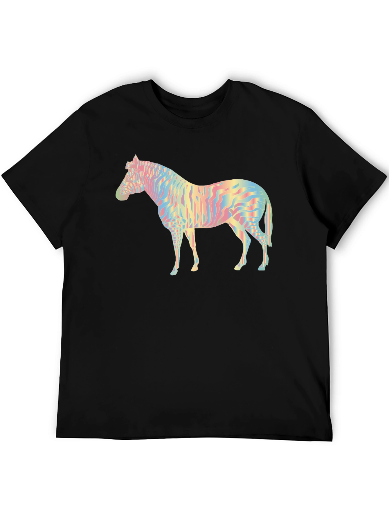 Rainbow Zebra Graphic Tee