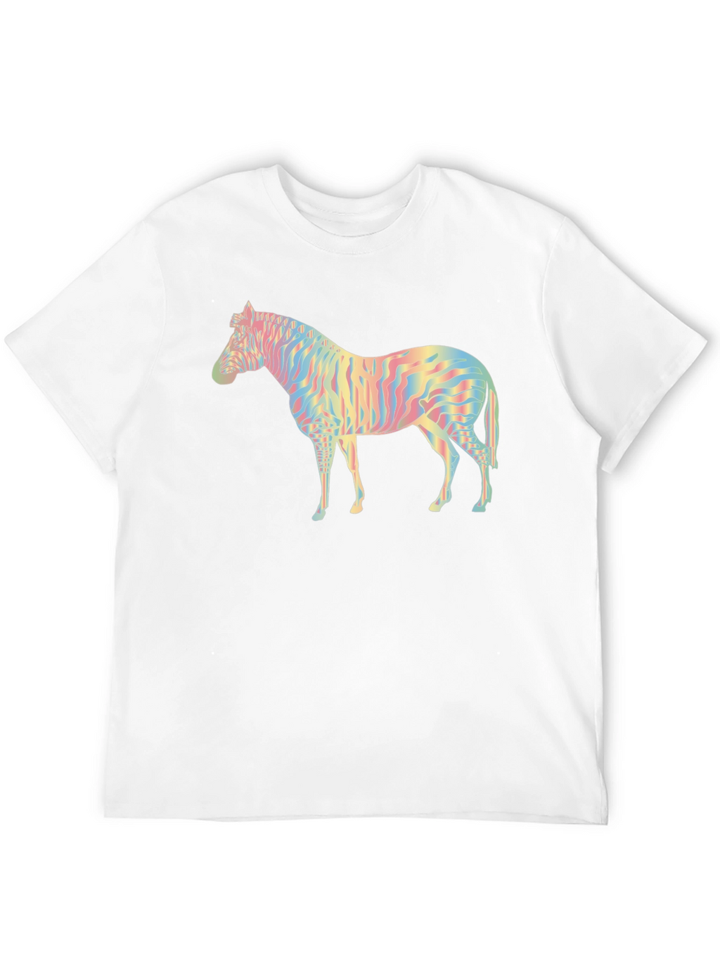 Rainbow Zebra Graphic Tee