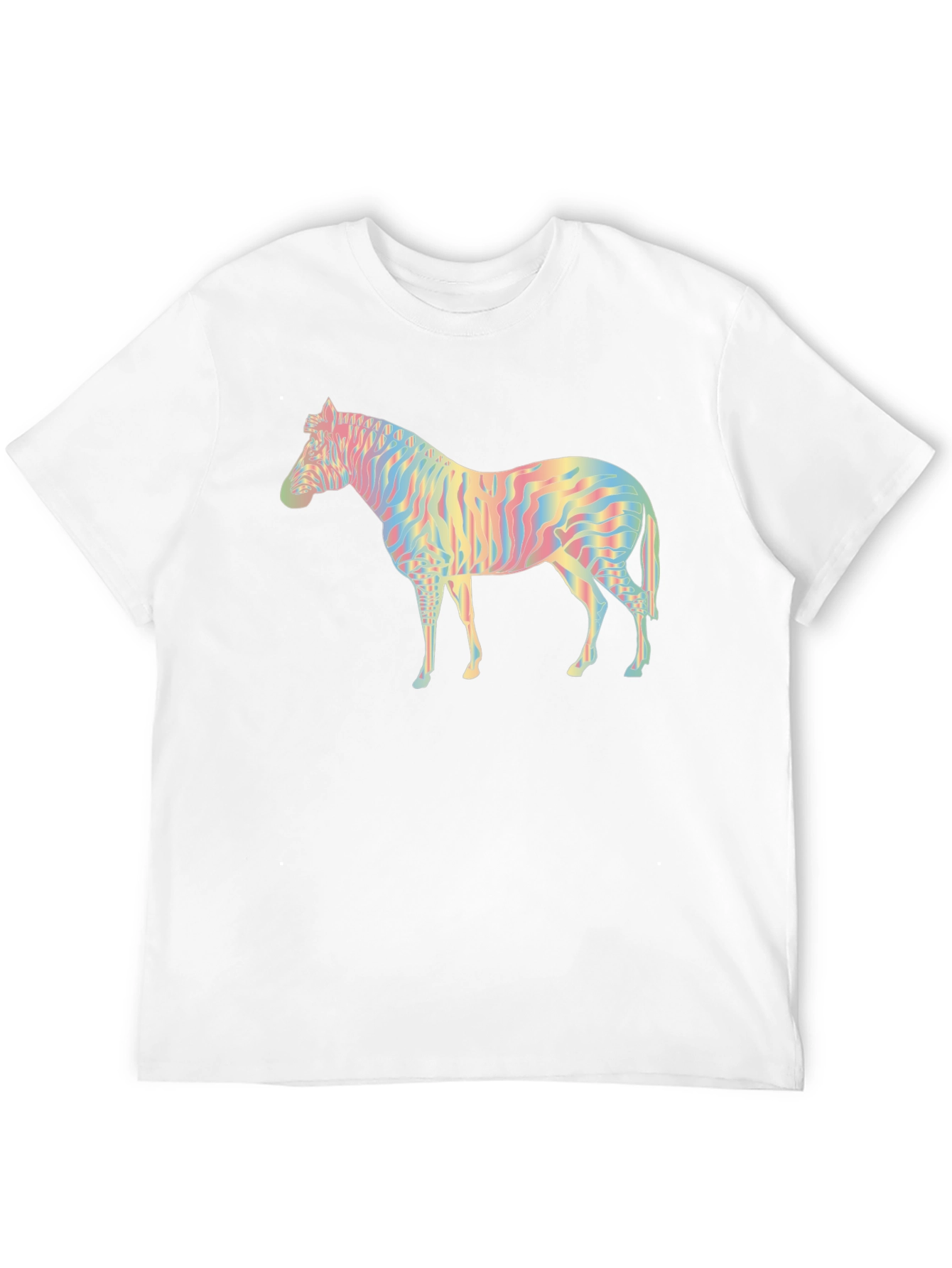 Rainbow Zebra Graphic Tee