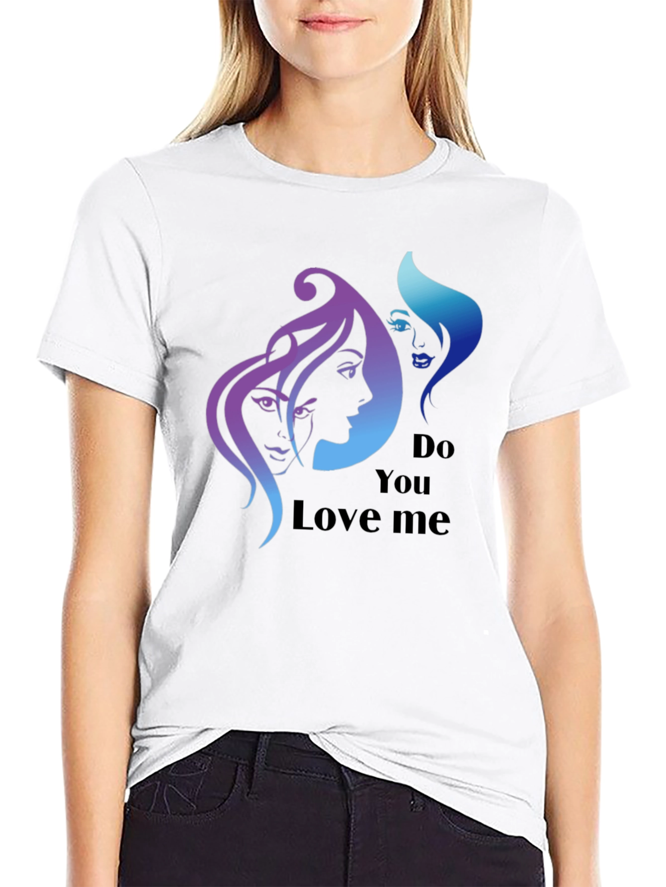 Stylish Do You Love Me Graphic Tee