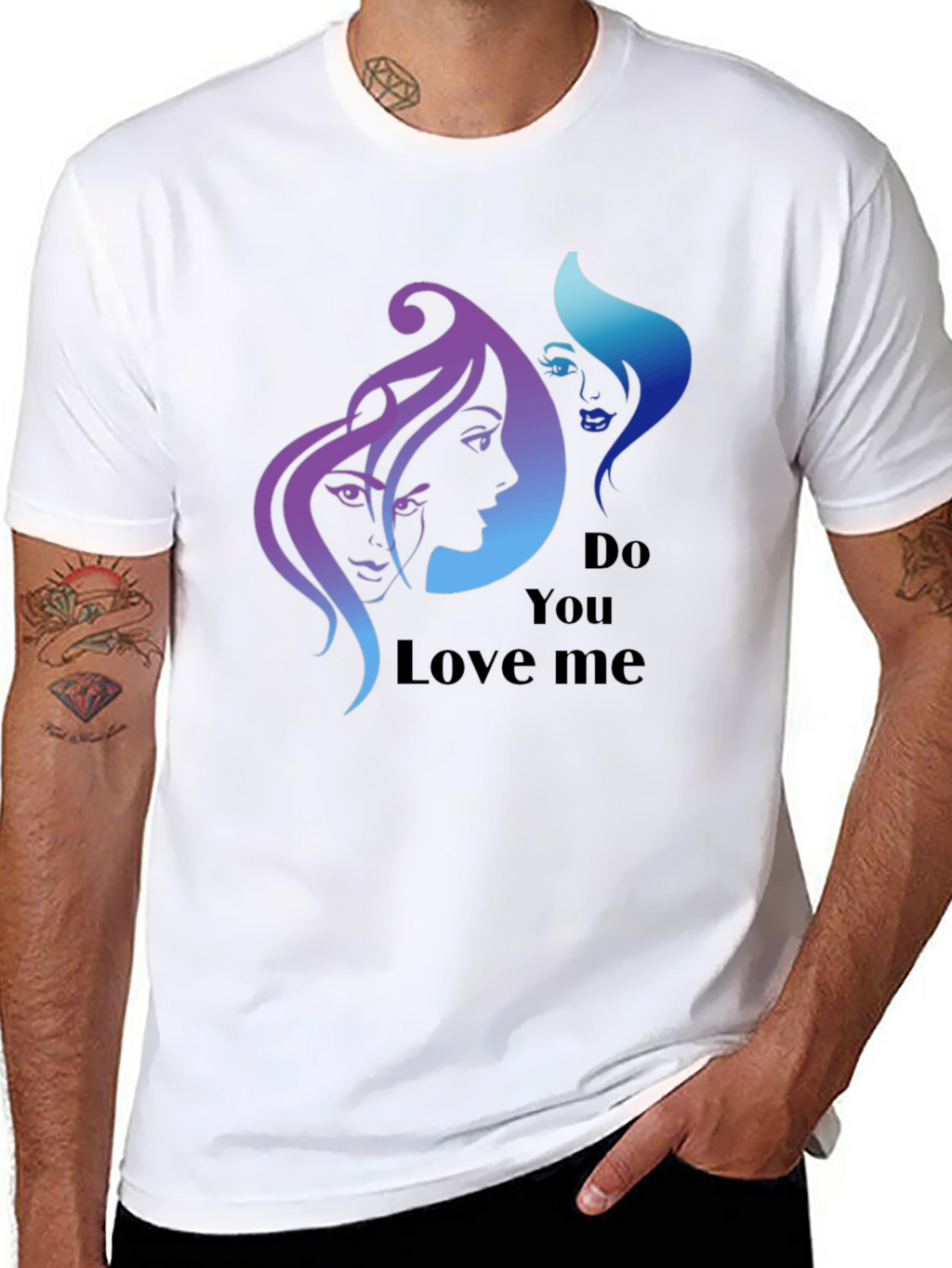 Stylish Do You Love Me Graphic Tee