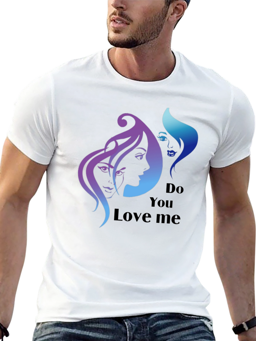Stylish Do You Love Me Graphic Tee