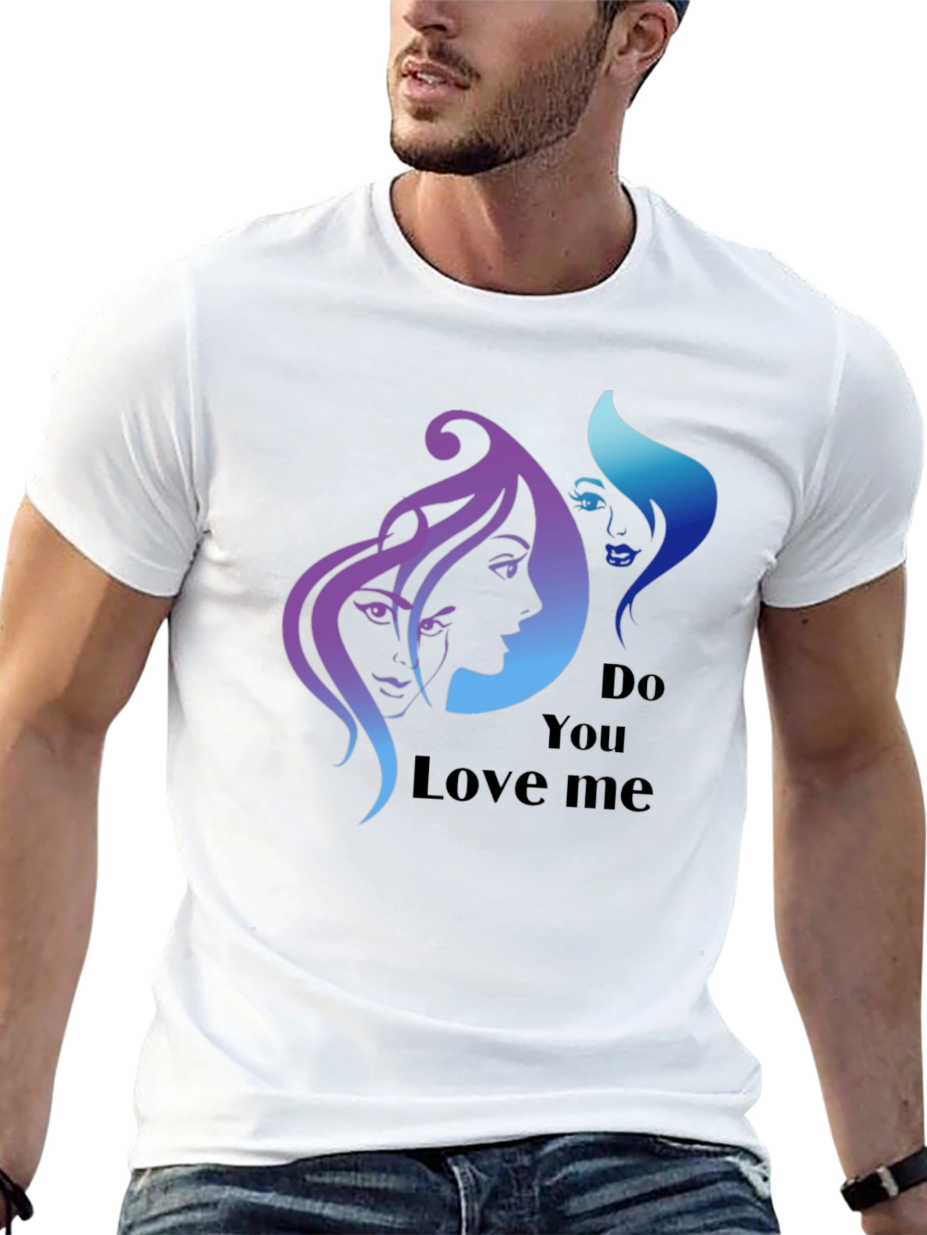 Stylish Do You Love Me Graphic Tee
