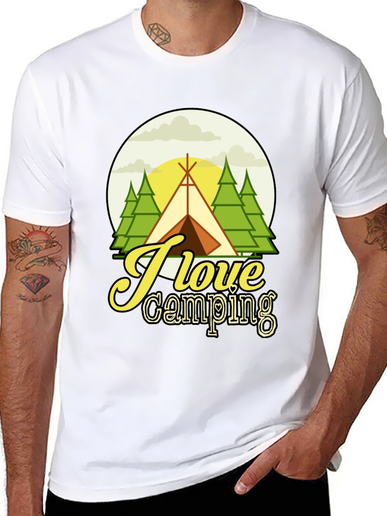 I Love Camping T-Shirt - Nature Adventure Tee