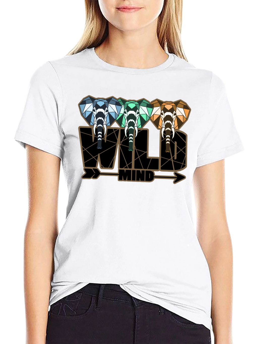 Wild Mind Elephant Graphic Tee - Stylish Mens T-Shirt