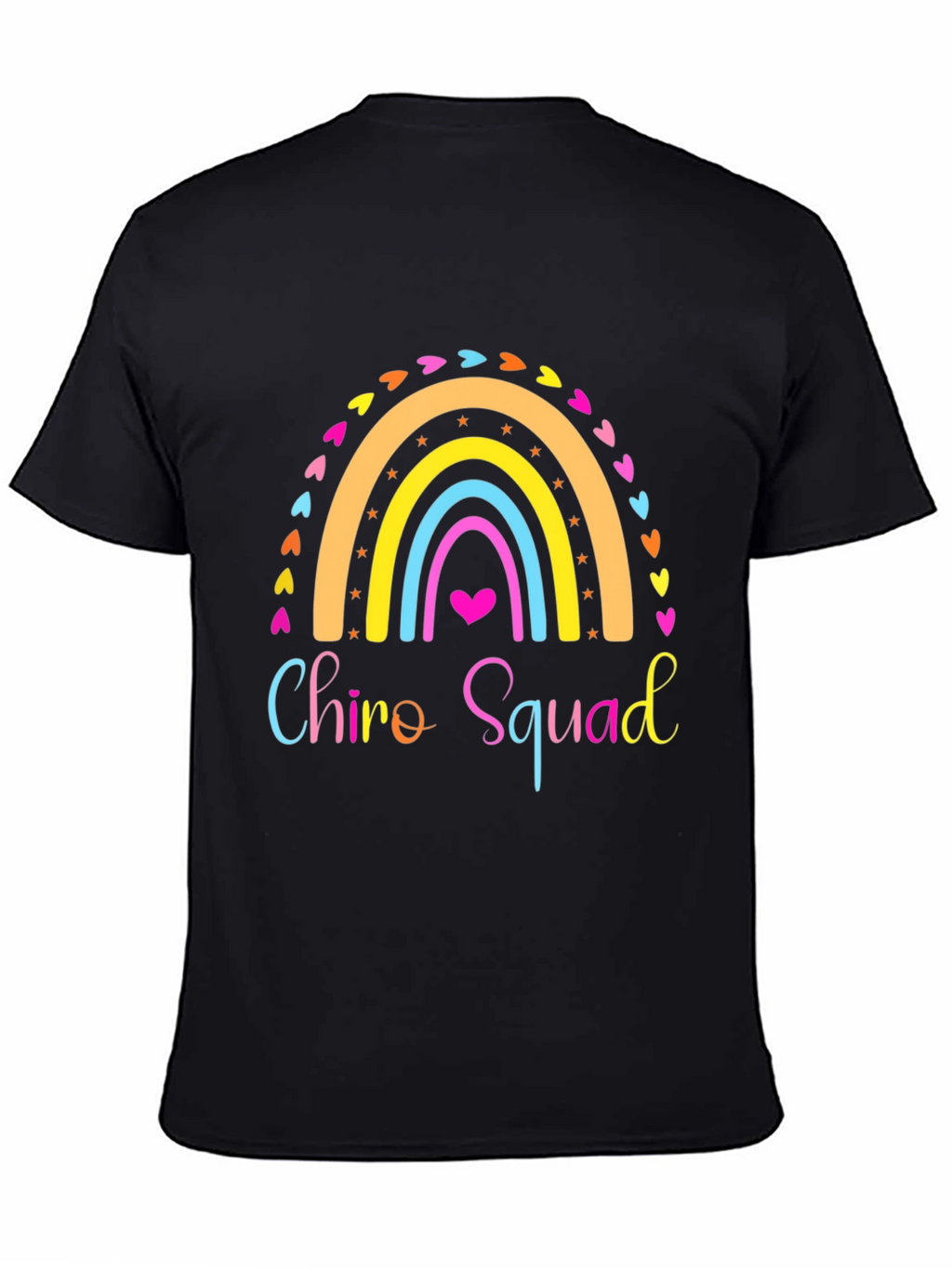 Chiro Squad Rainbow Graphic Tee - Black Unisex