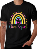 Chiro Squad Rainbow Graphic Tee - Black Unisex