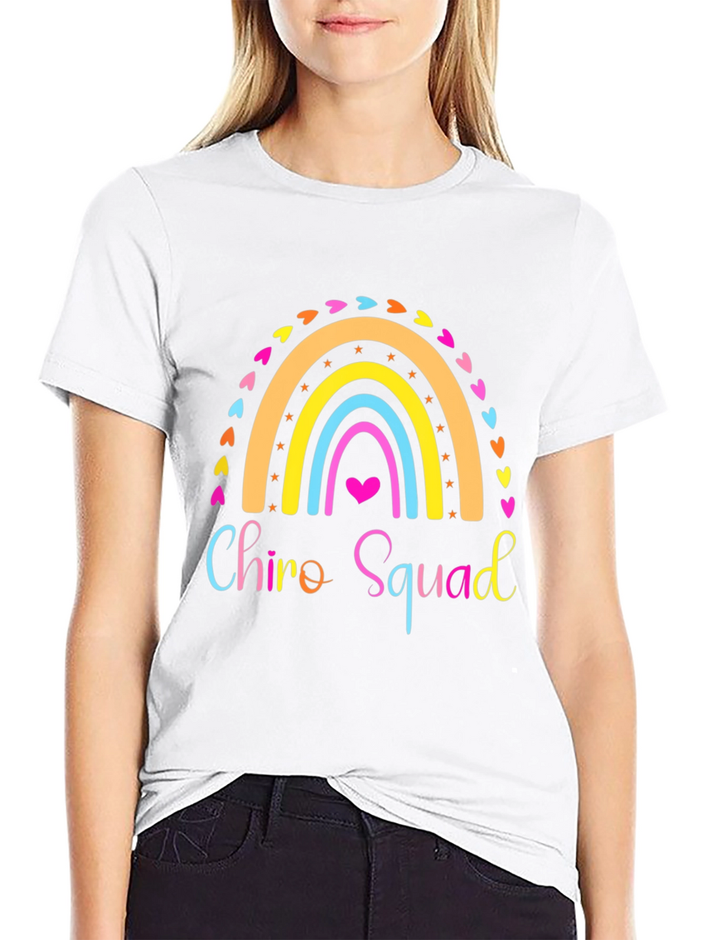 Chiro Squad Rainbow Graphic Tee - Black Unisex