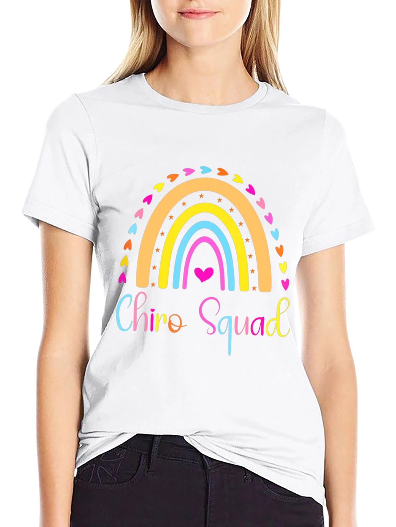 Chiro Squad Rainbow Graphic Tee - Black Unisex