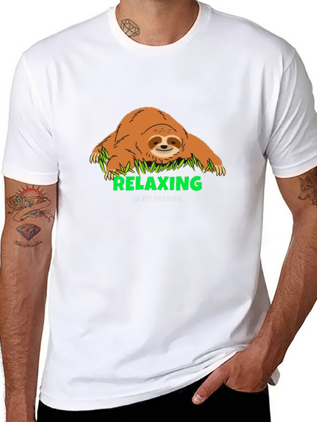 Relaxing Sloth Graphic Tee - My Passion