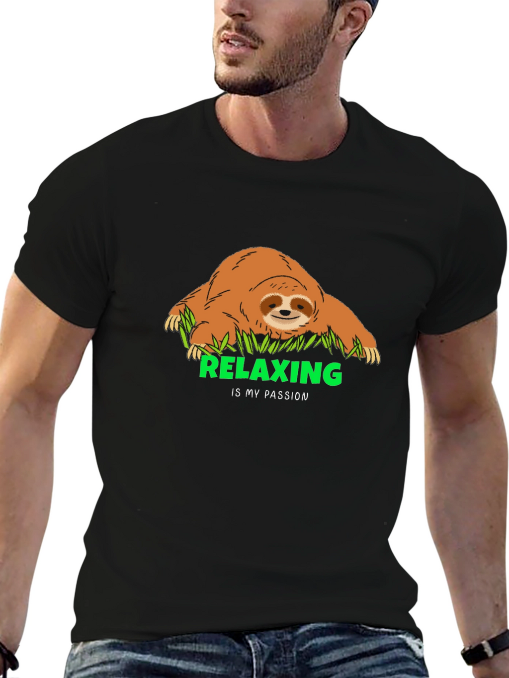 Relaxing Sloth Graphic Tee - My Passion