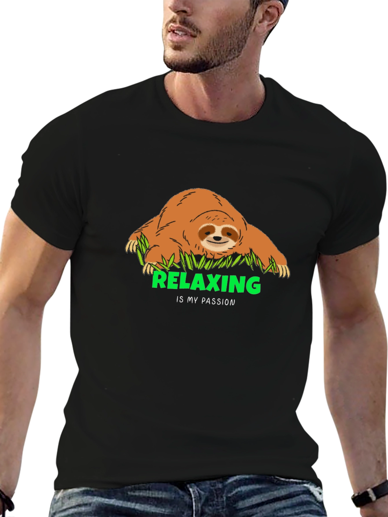 Relaxing Sloth Graphic Tee - My Passion