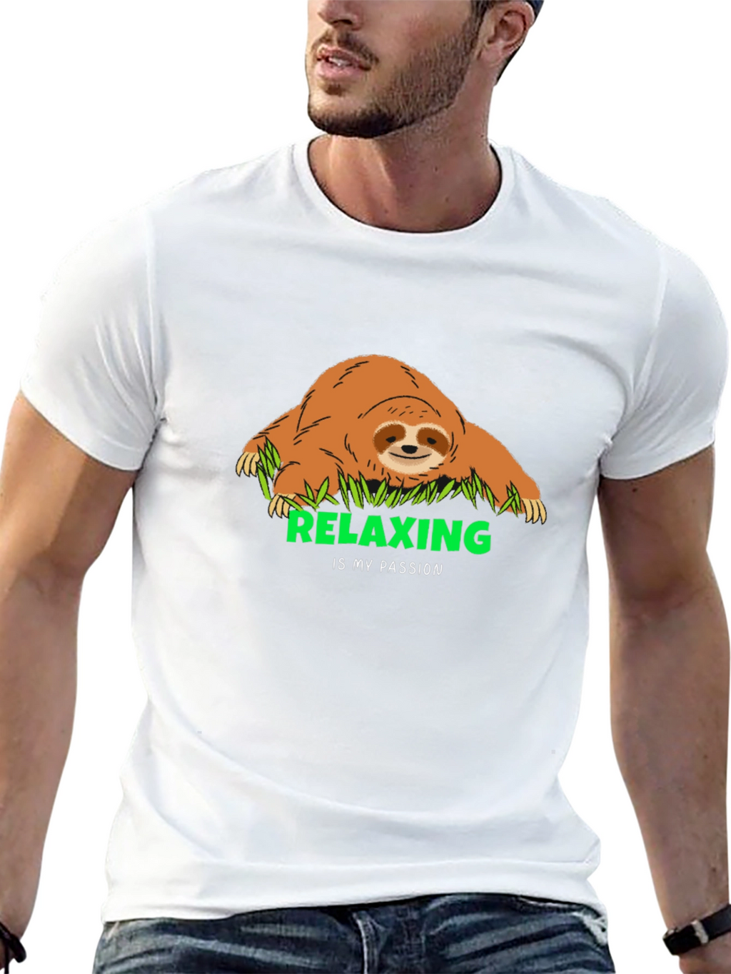 Relaxing Sloth Graphic Tee - My Passion