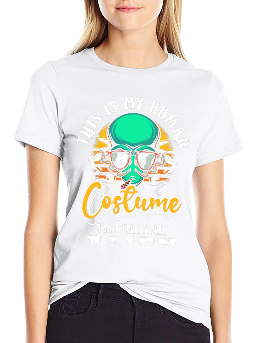 This is My Human Costume Alien Graphic T-Shirt