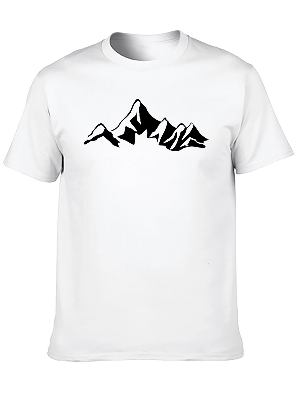 Mountain Silhouette Black T-Shirt