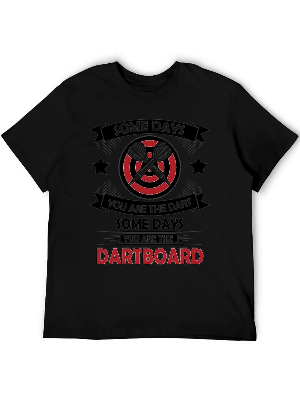 Dartboard Humor Graphic T-Shirt