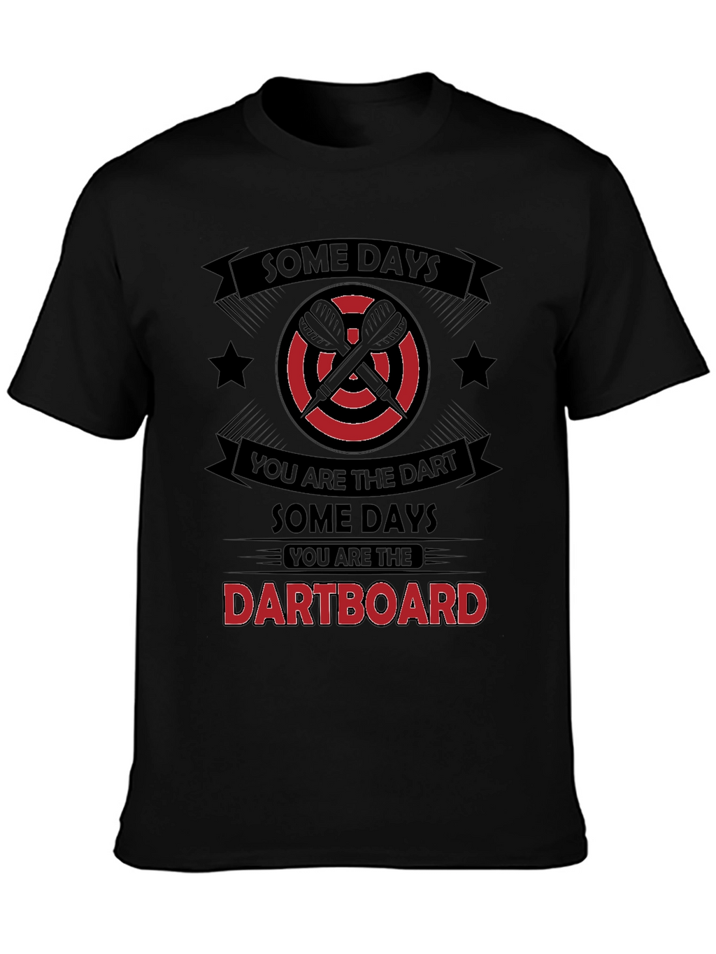 Dartboard Humor Graphic T-Shirt