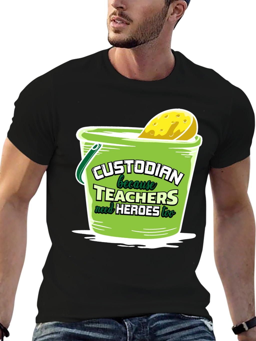 Custodian Hero T-Shirt: Teachers Need Heroes Too!